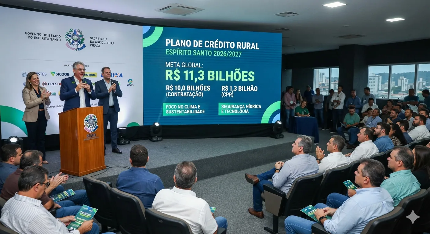 ES lança Plano de Crédito de R$ 11,3 bilhões com foco em mitigação climática e sustentabilidade
