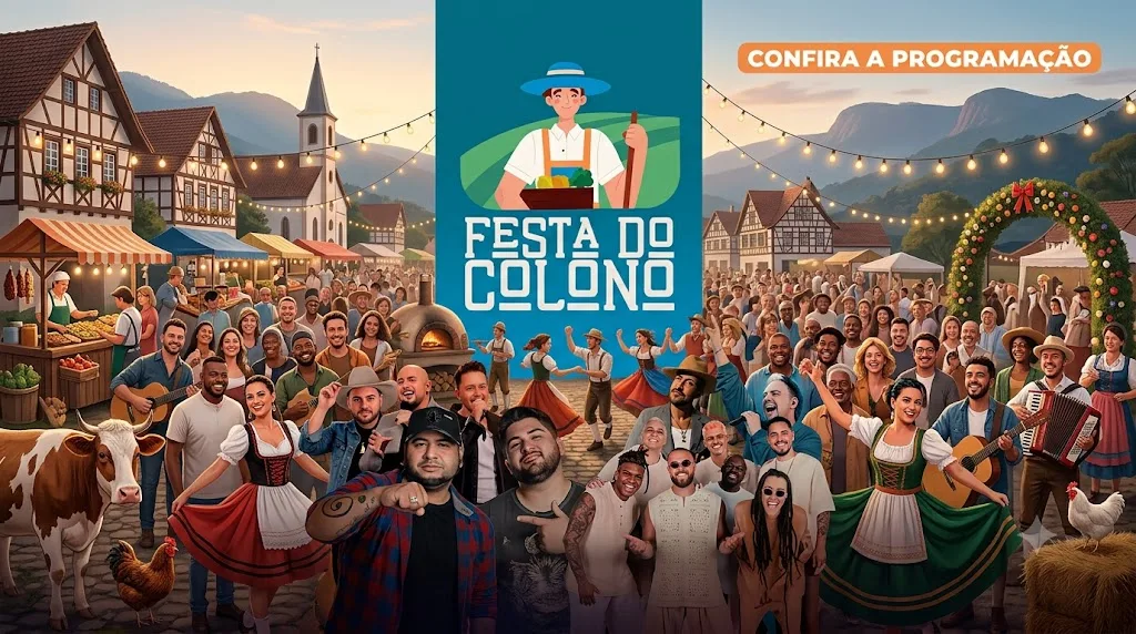 Festa do Colono 2026: Santa Maria de Jetibá celebra tradição e cultura agrícola a partir desta quinta-feira