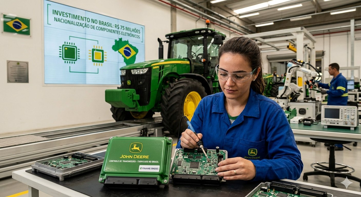 John Deere amplia fábrica de Canoas para produzir eletrônicos