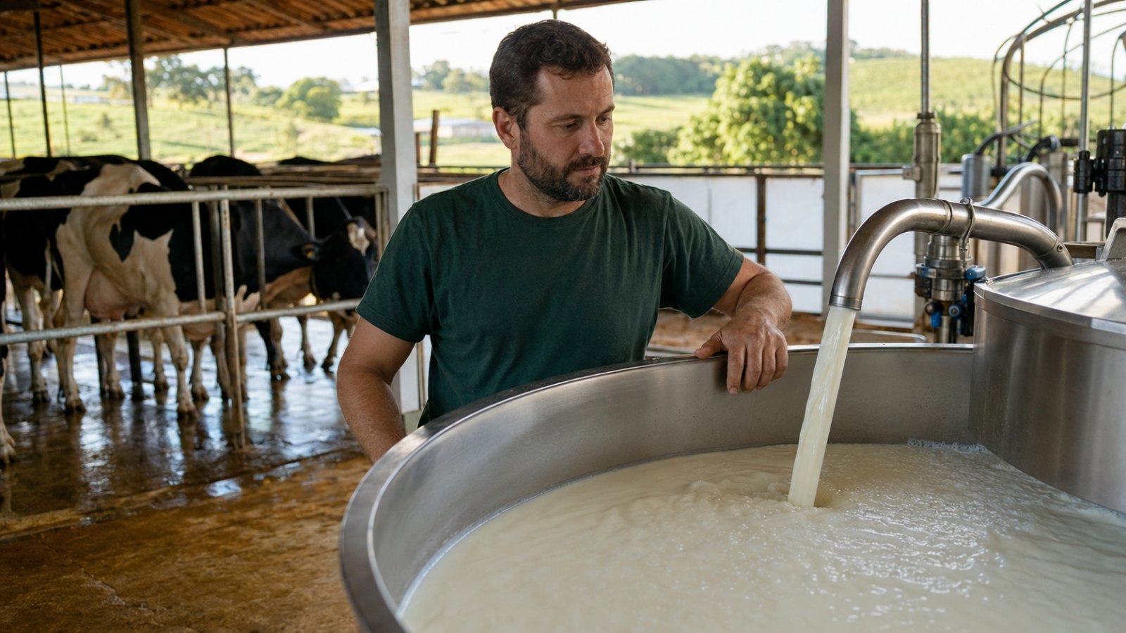 Preço do leite ao produtor sobe 3% em junho e acumula alta de 33% em 2026