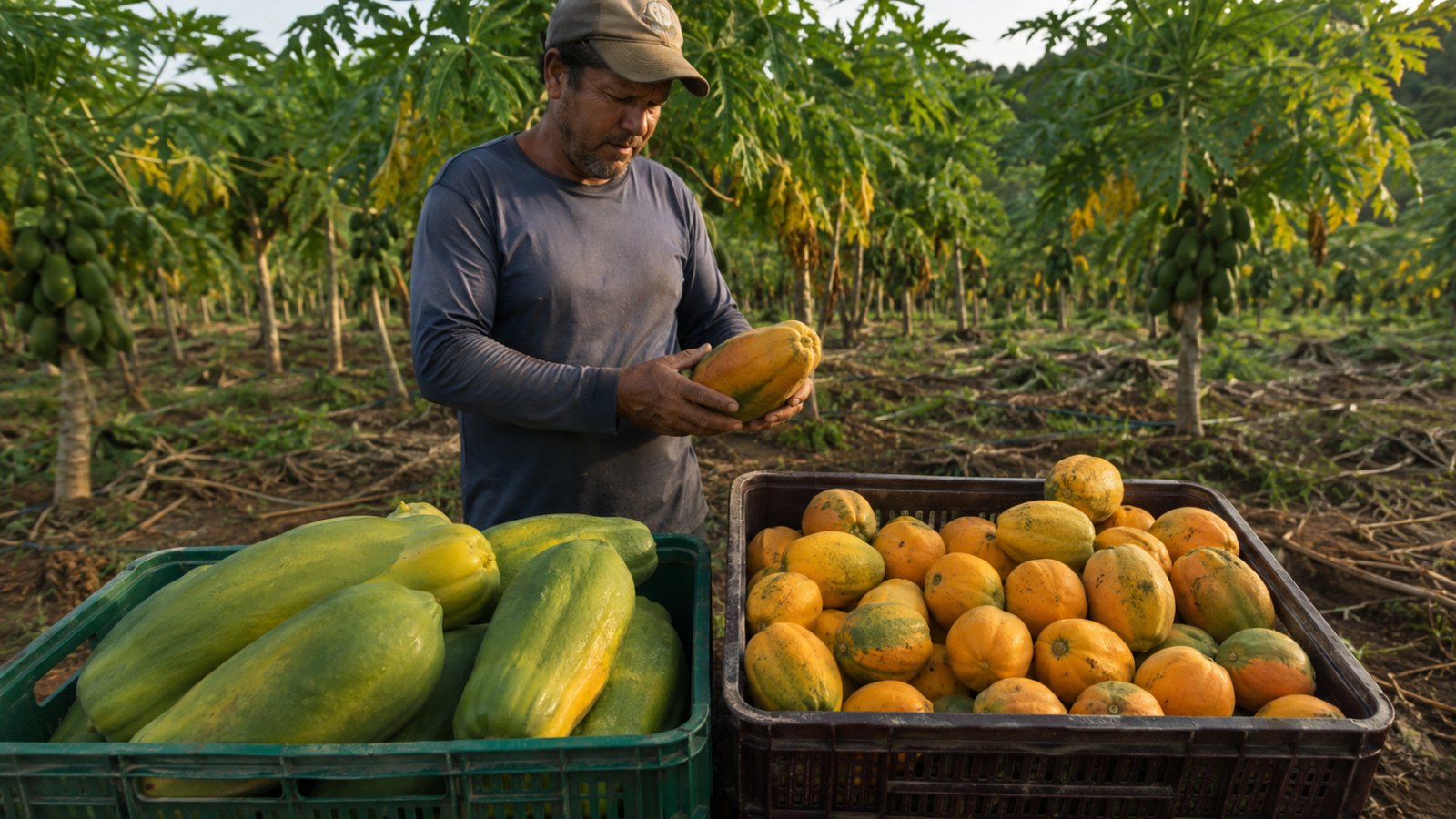 Preço do mamão formosa sobe 51%, enquanto havaí recua com aumento da oferta