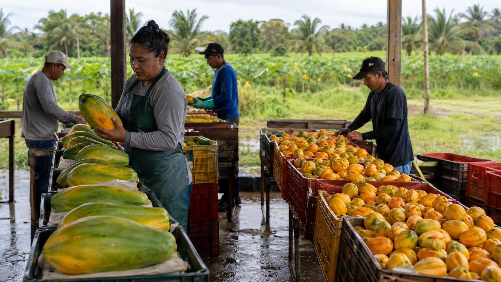 Preço do mamão formosa sobe 51% na Bahia, enquanto havaí recua 17%