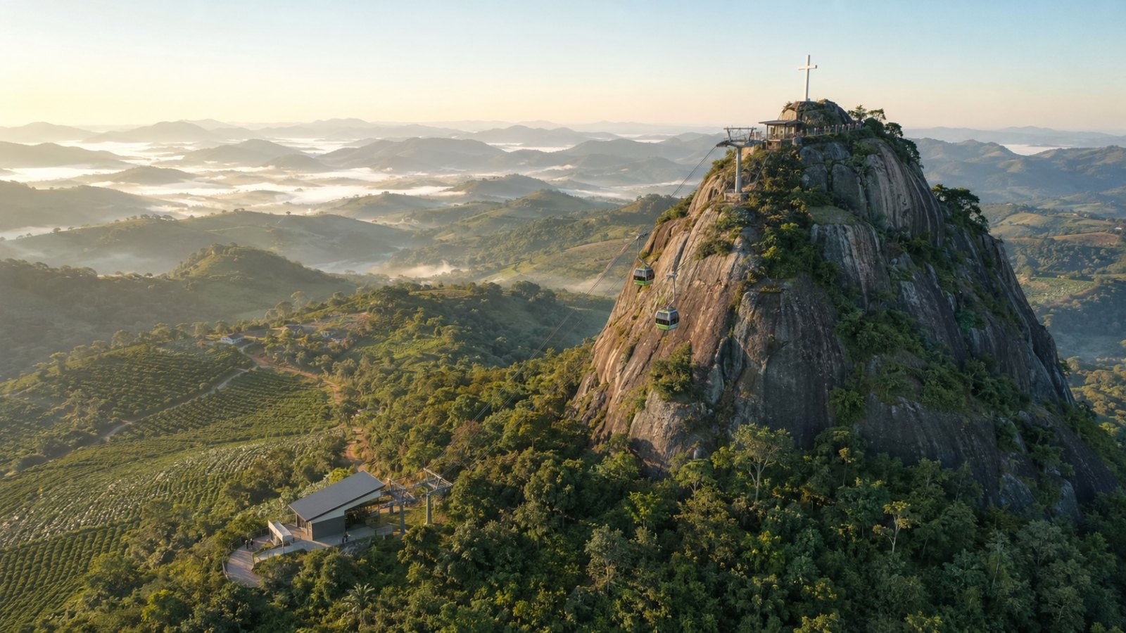 Marilândia planeja teleférico na Pedra do Cruzeiro para impulsionar o agroturismo