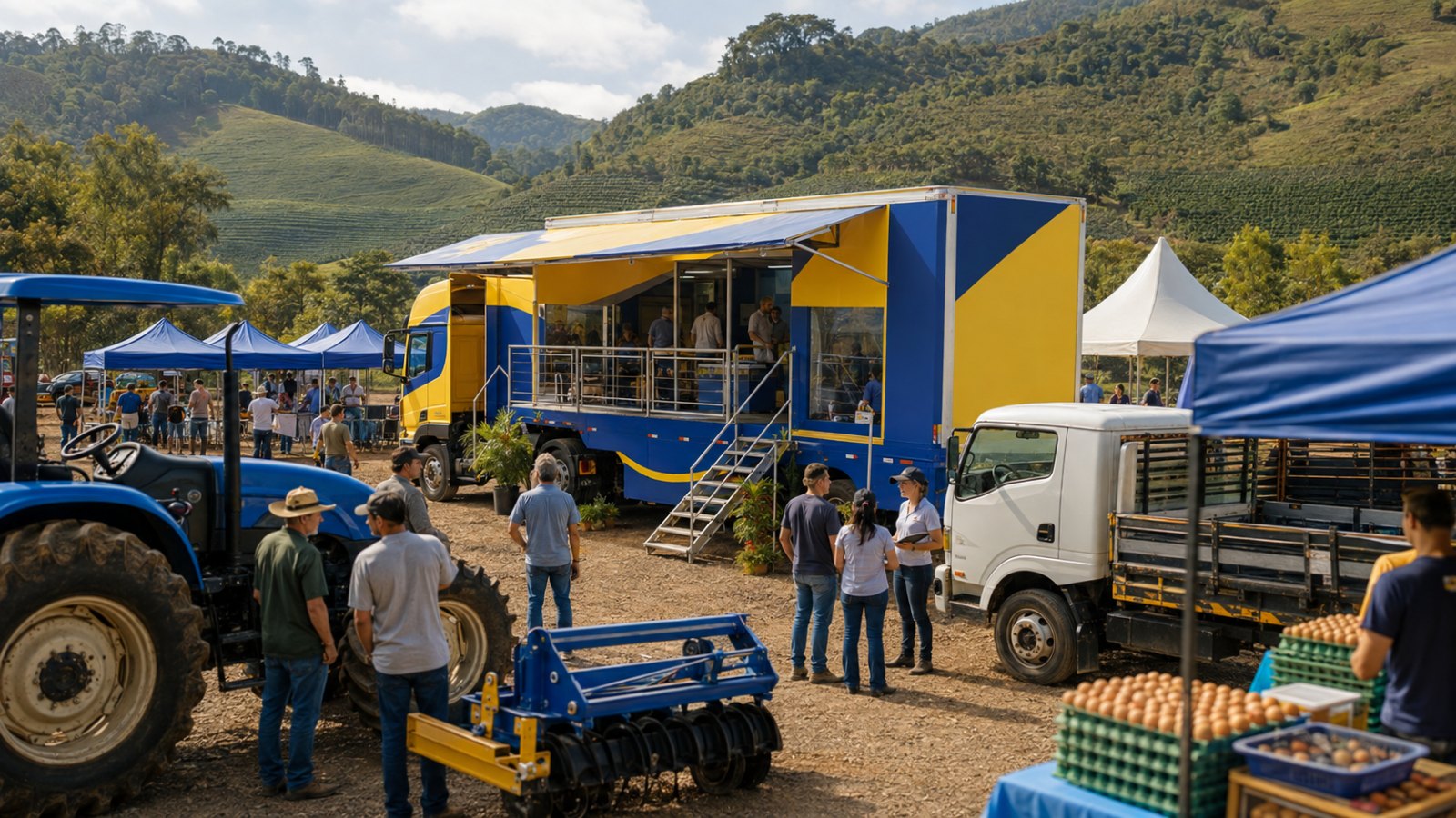 Carreta Agro chega a Santa Maria de Jetibá com crédito, máquinas e palestras para produtores