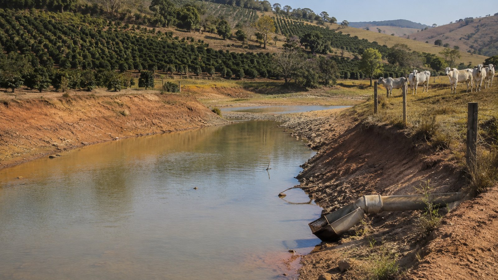 Seca moderada atinge todo o Espírito Santo e coloca captações de água em alerta