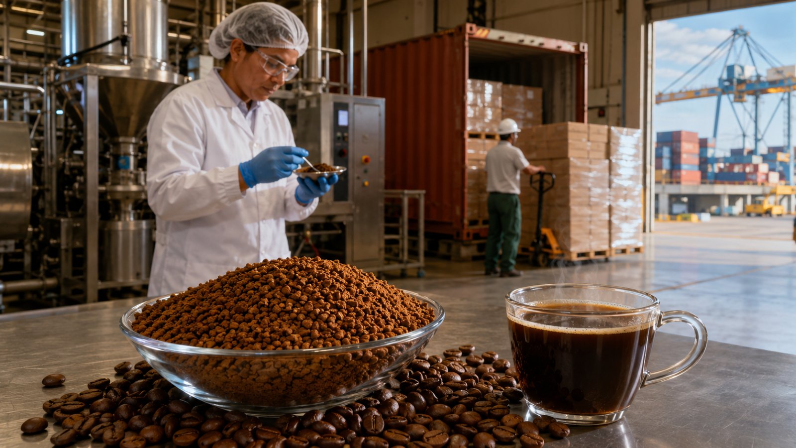 Exportações de café solúvel crescem 20% em julho e consumo interno avança 14%
