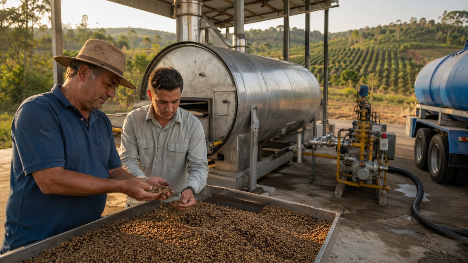Secagem de café com gás natural indica ganho de produtividade em teste no Espírito Santo