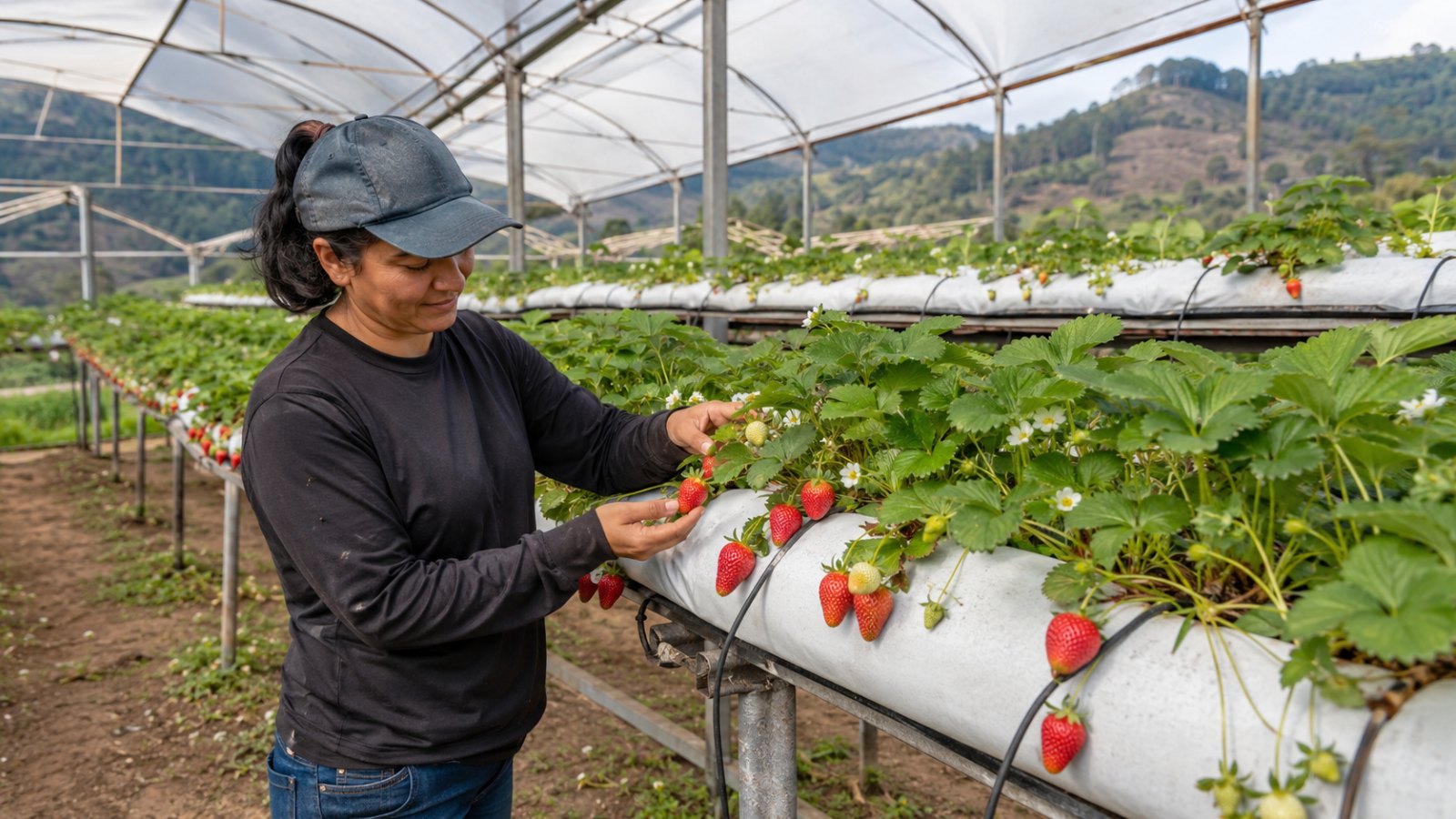 Cultivo semi-hidropônico impulsiona produção de morango no Espírito Santo
